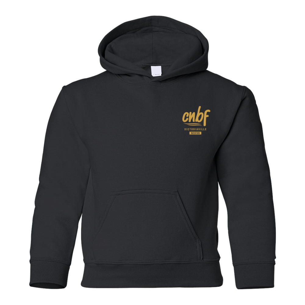 Chandail molleton à capuchon (Kangourou/Hoodie) - Juvénile - Noir