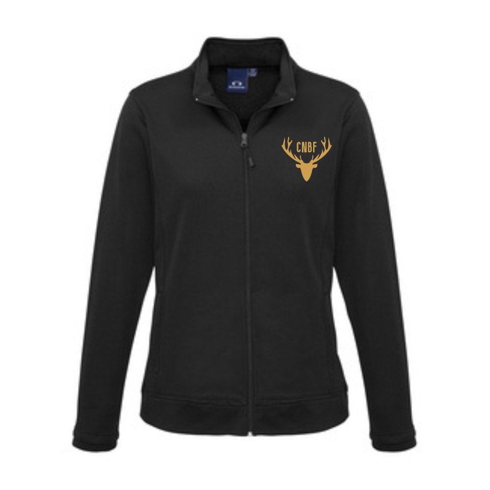 Veste sportive avec fermeture éclair - Chevreuil - Coupe féminine - Noir