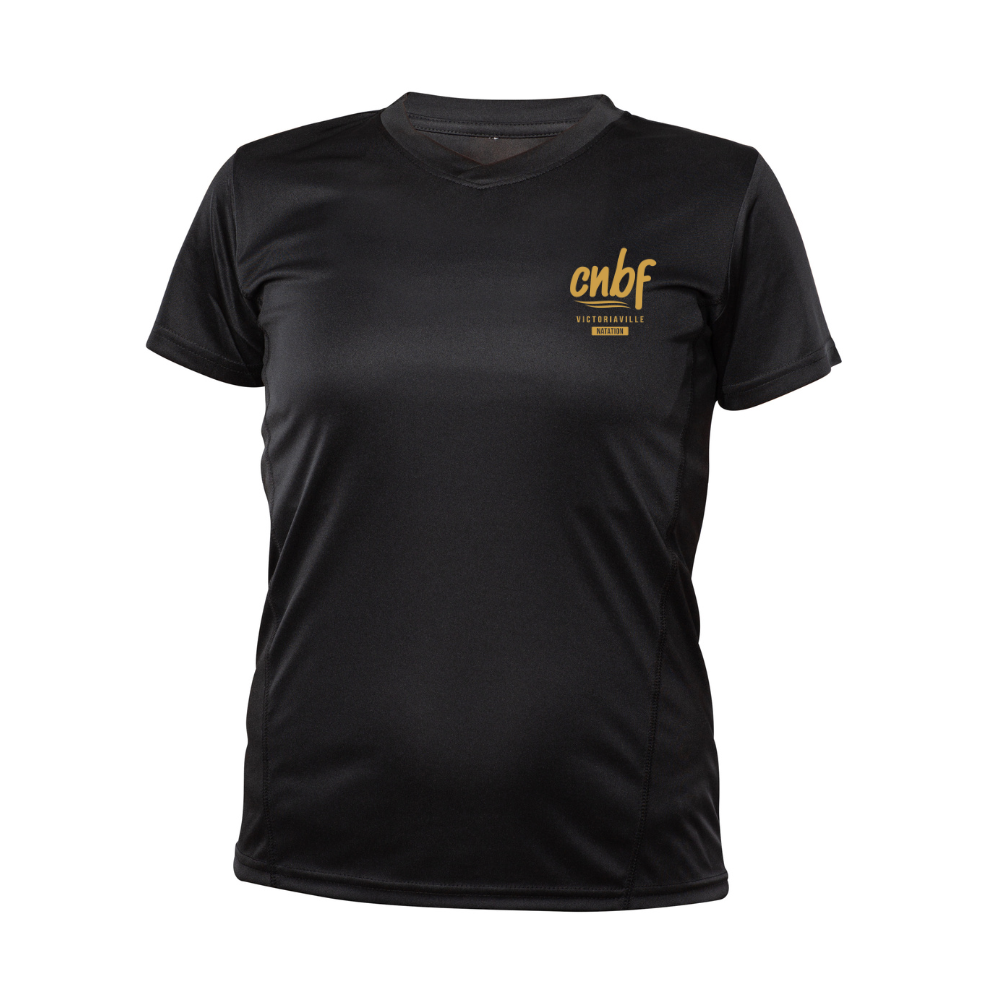 Chandail technique à manches courtes - Supporteurs - Féminin - Noir